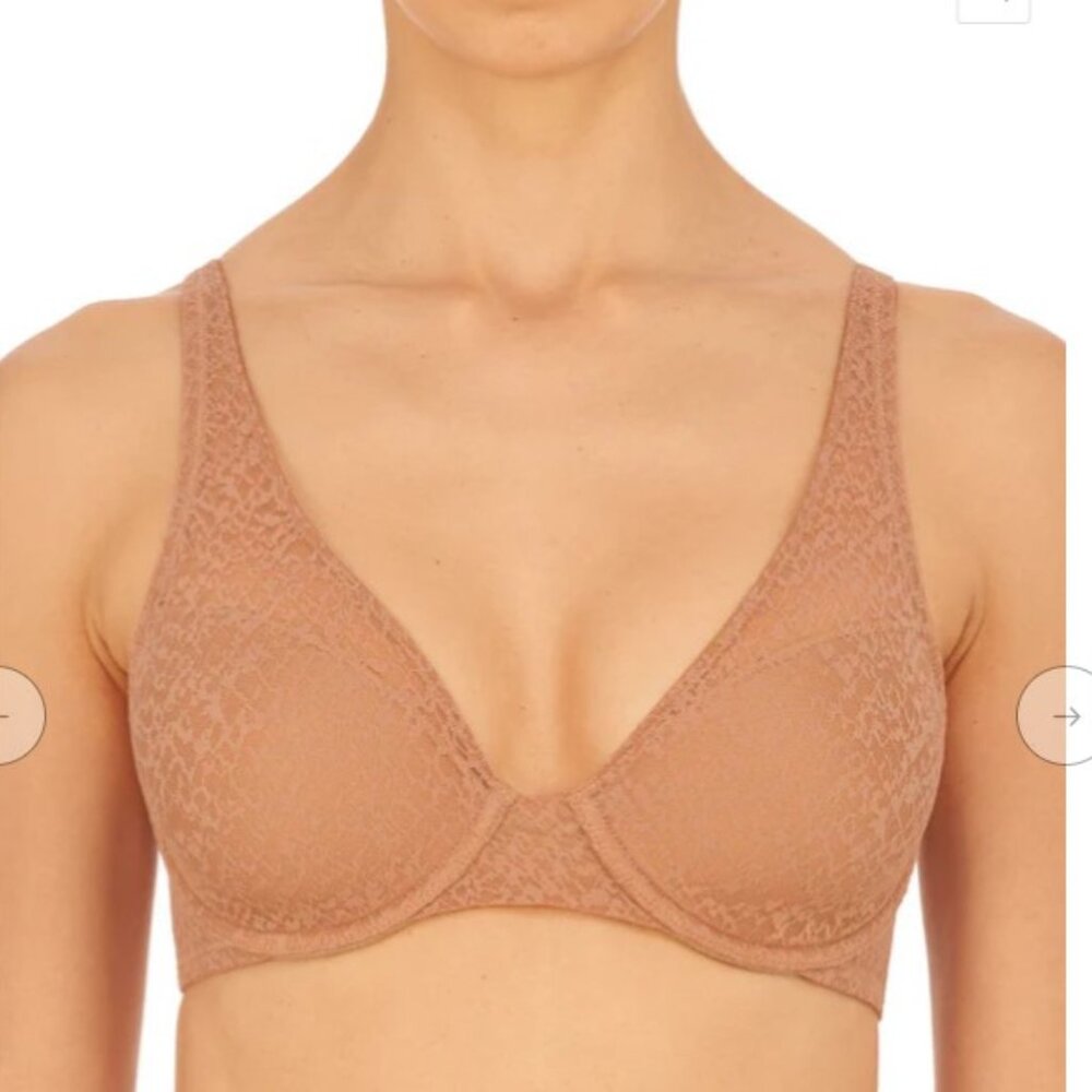 36DDD Natori Pretty Smooth Full Fit Contour Underwire Bra Buff